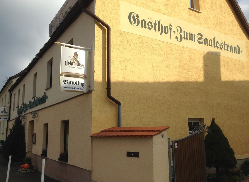 Gasthof & Pension Zum Saalestrand Bad Dürrenberg Esterno foto