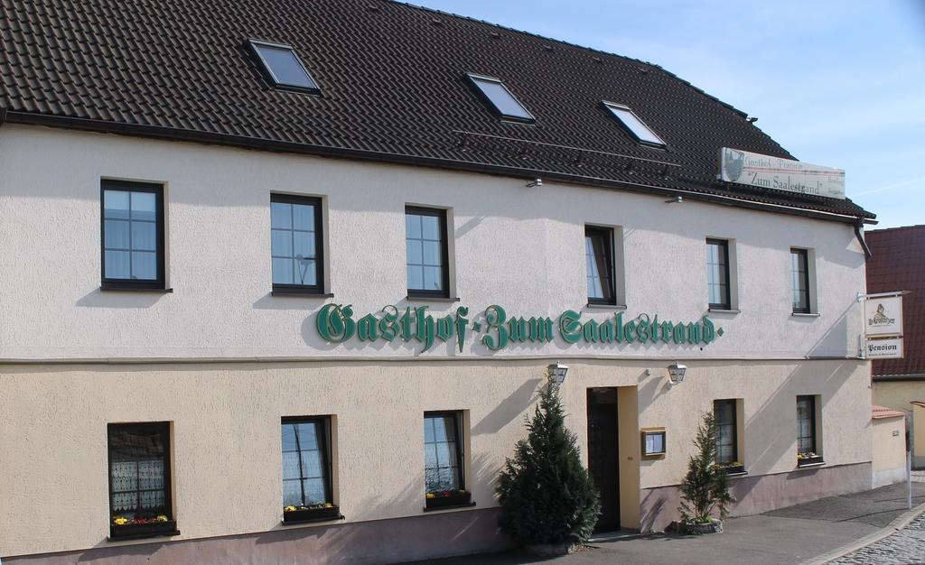 Gasthof & Pension Zum Saalestrand Bad Dürrenberg Esterno foto